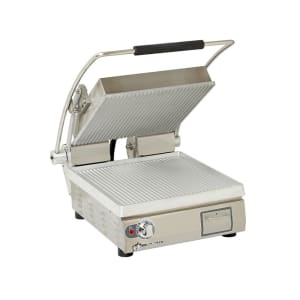 Galaxy P65SG Single Panini Grill w/ Grooved & Smooth Plates