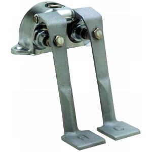 064-B0505 Double Pedal Valve, Ledge Mounted, Rough Chrome Plated, 2 1/2 Centers