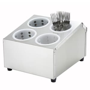080-FC4H 2 Tier Flatware Cylinder Holder w/ 4 Holes
