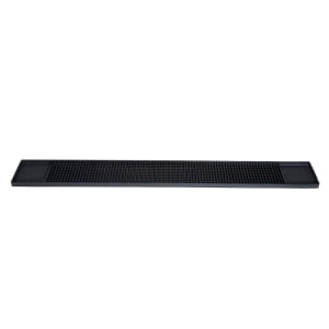 080-BM327K Rectangular Bar Mat - 27" x 3 1/4", Rubber, Black