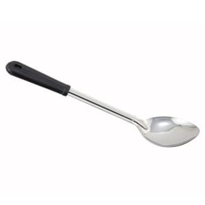 080-BSOB13 13" Solid Basting Spoon w/ Black Bakelite Handle, Stainless
