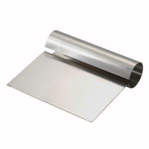 080-DSC1 Dough Cutter/Scraper w/ Steel Handle - 5 1/4" x 4 1/4", Stainless Steel