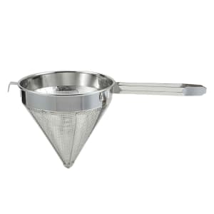 8.5-inch Stainless Steel 40 Mesh Bouillon Strainer with Flat Handle – Omcan