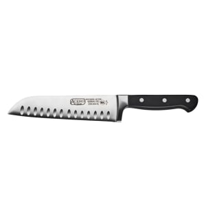 080-KFP70 7" Santoku Knife w/ High Carbon German Steel Blade & Black POM Handle