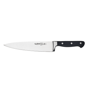 080-KFP80 8" Chef Knife, 1 Piece Full Tang, Forged Carbon Steel, POM Handle