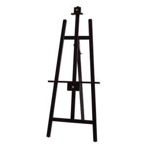 080-MBBE3 Display Easel w/ Wooden Frame & (2) Planes, Copper Knobs, Mahogany