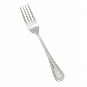 080-003611 8 1/8" Dinner Fork with 18/8 Stainless Grade, Deluxe Pearl Pattern