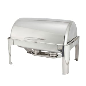 080-601 Full Size Chafer w/ Roll-top Lid & Chafing Fuel Heat