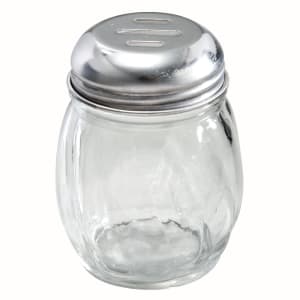 080-G108 Glass Cheese Shaker w/ Slotted Top