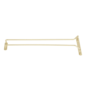 080-GH16 16" Wire Glass Hanger, Brass Plated