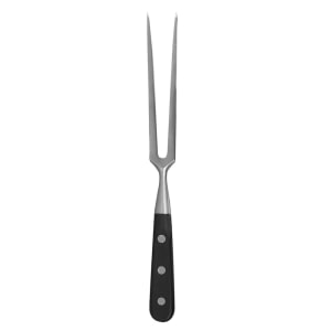 080-KFP71 7" Carving Fork, 1 Piece Full Tang, Forged Carbon Steel, POM Handle