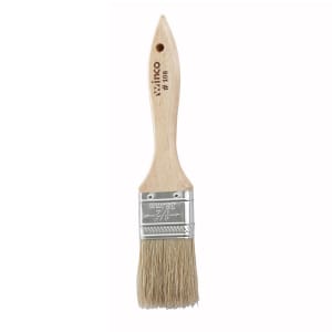 080-WBR15 Flat Pastry Brush, 1 1/2" Wide w/ Flat Boar Bristles & Wooden Handle