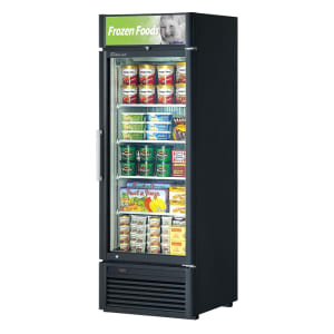 083-TGF23SDN 27" One Section Display Freezer w/ Swing Door - Bottom Mount Compressor, Black,...