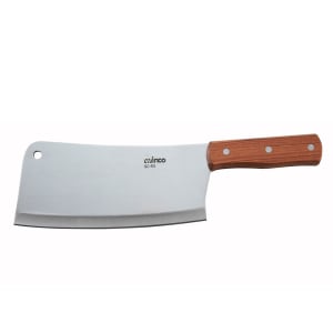 080-KC301 8" Cleaver w/ Wood Handle, Stainless Steel