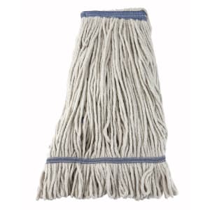 080-MOP24W 24 oz Wet Mop Head - Looped End, 4 Ply Poly/Cotton Blend Yarn, White