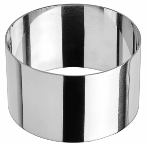 080-SPM31R Round Pastry Mold - 3" x 1 3/4", Stainless