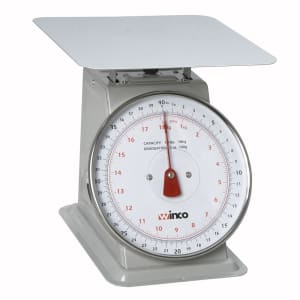 080-SCAL840 40 lb Receiving Scale, 8" Dial, Large Steel Platform