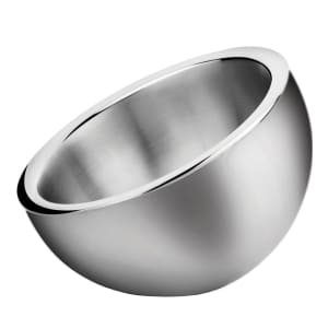 080-DWABL Large Angled Bowl w/ Double-Wall Insulation, Stainless