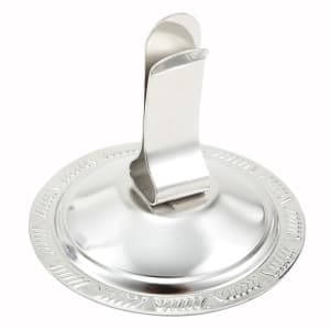 080-MH2C 2 1/2" Tabletop Menu Card Holder - Stainless