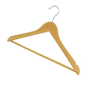 080-WCH1 Clothes Hanger, Maple Hardwood