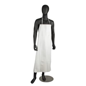 094-614DVAWH20 Vinyl Dishwashing Apron - 45" x 36", White