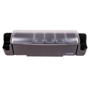 094-BD4005S (5) Compartment Bar Garnish Tray - Domed Lid