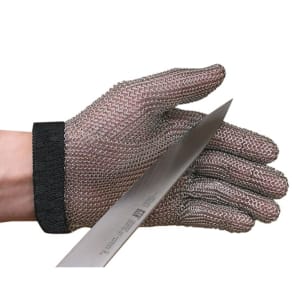 094-MGA515L Large Cut Resistant Glove - Stainless Steel, Blue Wrist Band