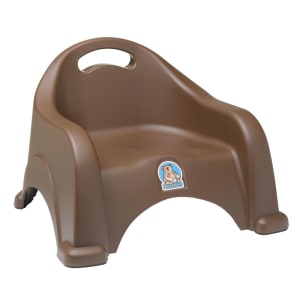 107-KB32709 Single Height Booster Seat w/ Safety Strap - Polypropylene, Brown