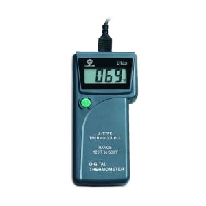 113-DT33 Hand Held Type J Digital Thermometer, -125 to 500 Degrees F