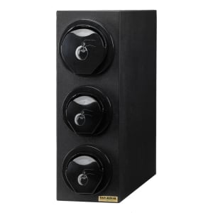 094-L2913BK Counter Lid Dispenser Box System w/ 2 L2200C & 1 L2400C, Black Finish Trim Ring