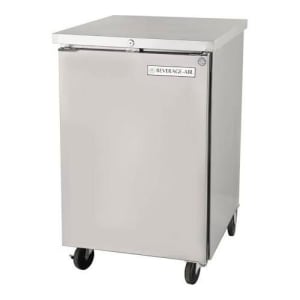118-BB24HC1S 24" Bar Refrigerator - 1 Swinging Solid Door, Stainless, 115v