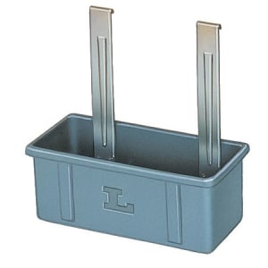 121-208 Silver/Flatware Box w/ Hanger Straps, Polyethylene, Gray