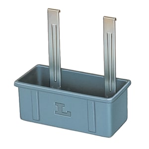 121-2086 Silver/Flatware Box w/ Hanger Straps, Polyethylene, Gray