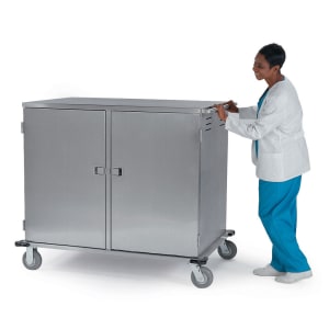 121-5624 2 Compartment Low Profile Enclosed Tray Truck for (24) 14 x 18" Trays