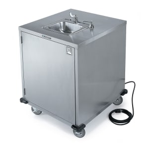 121-9600 45"H Portable Sink w/ 5"D Bowl, Soap Dispenser