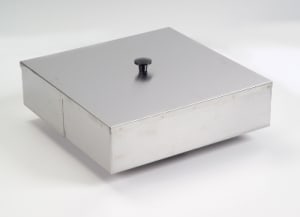 121-09342 15" Square Dish Dispenser Tube Cover for S6011 & S6211, Stainless
