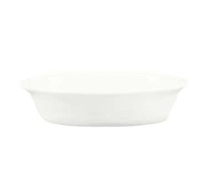 130-BKW9 9 oz. Oval, Porcelain Baking Dish, White