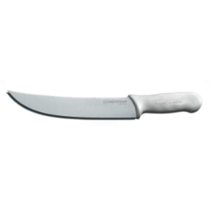 135-05533 SANI-SAFE® 10" Cimeter Knife w/ Polypropylene White Handle, Carbon Steel