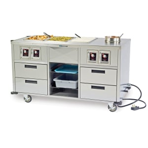 121-6750 62" Hot Food Table w/ (3) Wells & (1) Soup Well, 220v/1ph