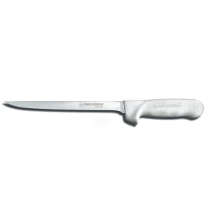 135-10213 SANI-SAFE® 8" Fillet Knife w/ Polypropylene White Handle, Carbon Steel