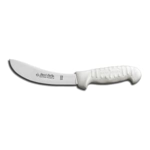 135-06553 SANI-SAFE® 6" Beef Skinner w/ Polypropylene White Handle, Carbon Steel