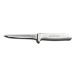 135-01143 SANI-SAFE® 4 1/2" Boning Knife w/ Polypropylene White Handle, Carbon Steel