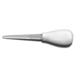 135-10803 SANI-SAFE® 4" Oyster Knife w/ Polypropylene White Handle, Carbon Steel