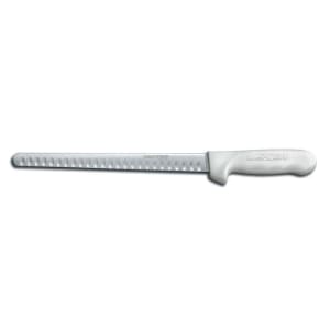 135-13413 SANI-SAFE® 10" Slicer w/ Polypropylene White Handle, Carbon Steel