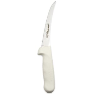 135-01493 SANI-SAFE® 6" Boning Knife w/ Polypropylene White Handle, Carbon Steel