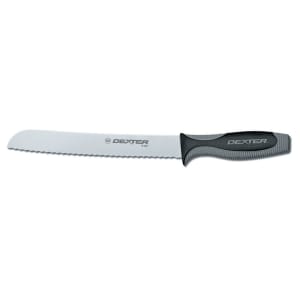 135-29313 8" Bread Knife w/ Soft Rubber Handle, Carbon Steel