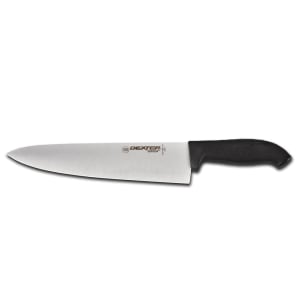 135-24163B 10" Chef's Knife w/ Soft Black Rubber Handle, Carbon Steel