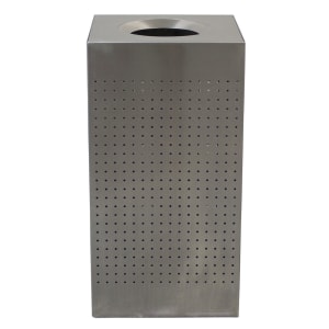 125-CL25SS 25 gal Indoor Decorative Trash Can - Metal, Brushed Stainless