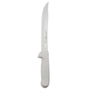 Dexter Sani-Safe Stainless Steel Diamond Knife Sharpener with White Plastic Handle - 12L