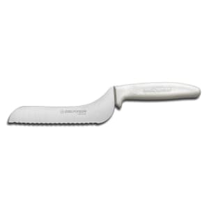 135-13603 SANI-SAFE® 5" Utility Slicer w/ Polypropylene White Handle, Carbon Steel